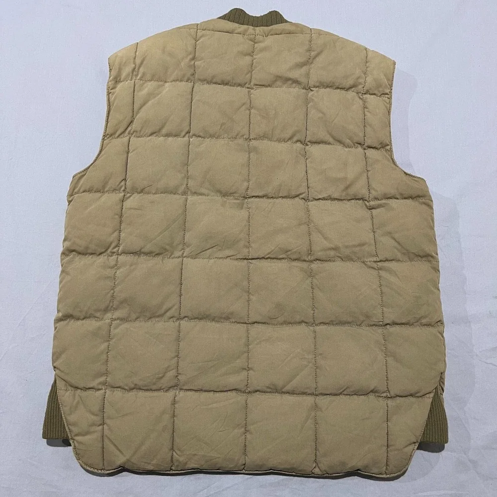 Vintage Polo Ralph Lauren Mens Khaki Quilted Body Warmer Gilet Puffer Vest Sz M